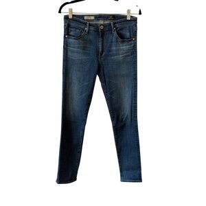 ADRIANO GOLDSCHMIED AG THE PRIMA MID RISE CIGARETTE JEANS TENCEL WHISKERING 29R